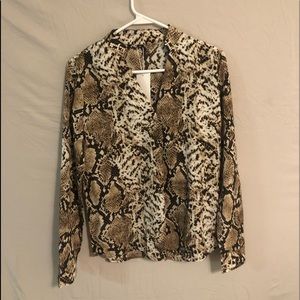 Women’s animal print blouse